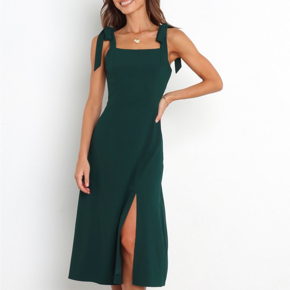 Petal and Pup Laurel dress in emerald